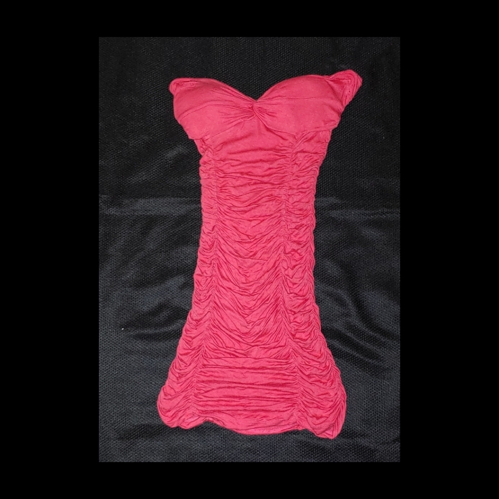 Strapless Scrunch Dress